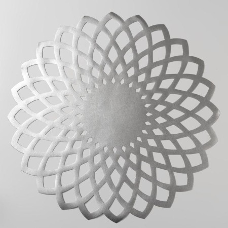 Dining room "Flower", 60 × 60 cm, silver color-1