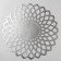 Dining room "Flower", 60 × 60 cm, silver color