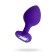 Anal plug Diamond Heart, silicone, purple color, 8 cm, d = 3 cm