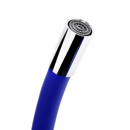 Kitchen mixer Zein Z2105, two -wound, silicone spout, blue/chrome-5