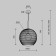 Suspension lamp Maytoni Mod204PL-01B, 1xG9, 28W, 40x40x358 cm, black color