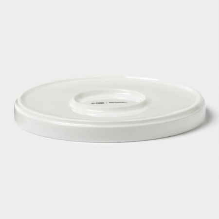 Magistro Modern, D = 20 cm, flat, porcelain, white-2