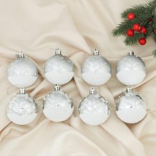 Set of balls plastic D-6 cm, 8 pcs 