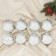 Set of balls plastic D-6 cm, 8 pcs "snowy forest" silver