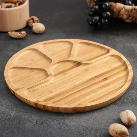 Menzhitsa Dolyana "Lap", 25 × 25 × 1.5 cm, bamboo-1