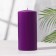 Candle-cylinder, 15x7 cm, 70 hours, purple