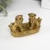 NECKE Polystone "Heavenly Lions (Dogs Fu)" Bronze 2.8x8.2x5 cm