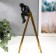 Souvenir Polystone, metal "Thinker on the stairs" Black with gold 30.6x6.7x16 cm