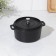 Cast iron pan Volcano, 18 × 14 × 6.5 cm, on a stand, for feed, black color Black