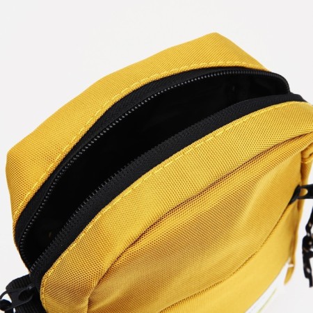 Youth bag with zipper, external pocket, mustard color-5