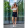 Women's shorts ise, size 44 cm, dark blue color, turquoise