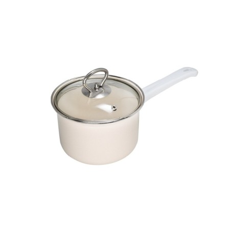 Bucket with a lid, pearl color, d = 16