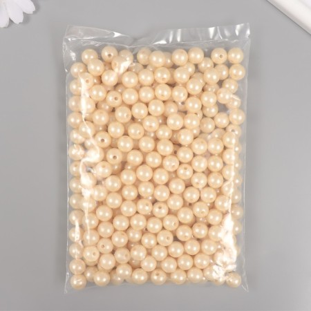 A set of beads "Pearls" d 12 mm, 250 gr, bright beige-2