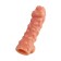 Kokos nozzle is realistic with additional stimulation, TPE, bodily, 17.6 cm