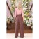 Female trousers, size 46, brown color