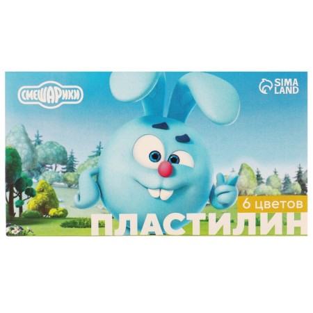 Plasticine 6 colors 60 g "Smeshariki"-3