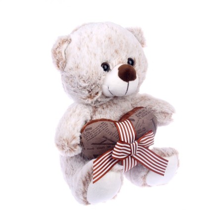 Soft toy "Bear with Heart", 25 cm, color mix-1
