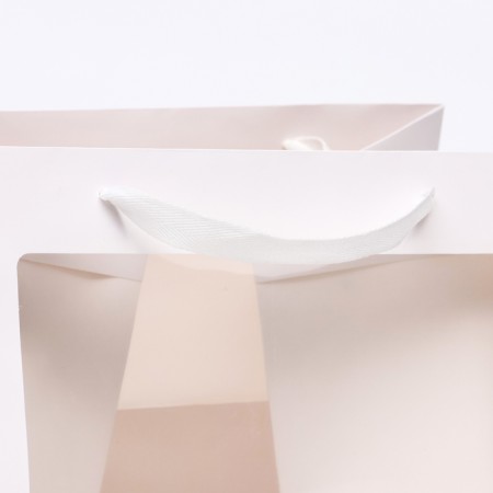 Crafts with a square bottom and window 30 x 30 x 30 cm white, 1pc-2