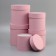 Set of round boxes 5 in 1 "dusty rose" 20 x 20 - 13 x 13 cm,