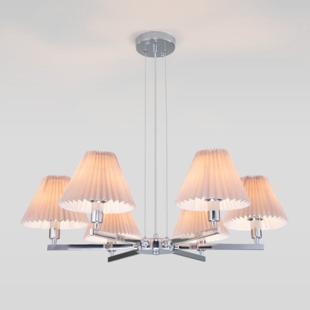 Suspended chandelier with lampshades PEONY, 40W, E14, 73x73x52 cm-1