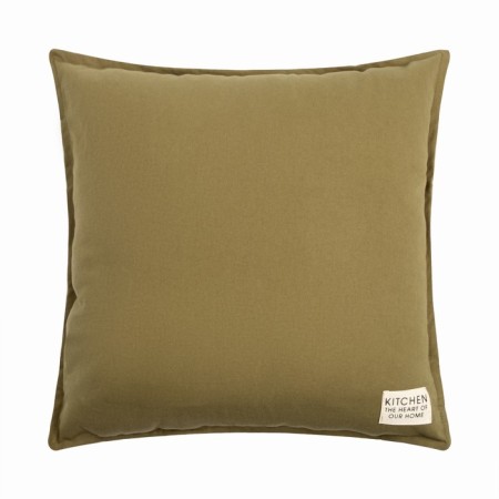 Ethel pillow, 45x45+1 cm, green, 100% cotton-2