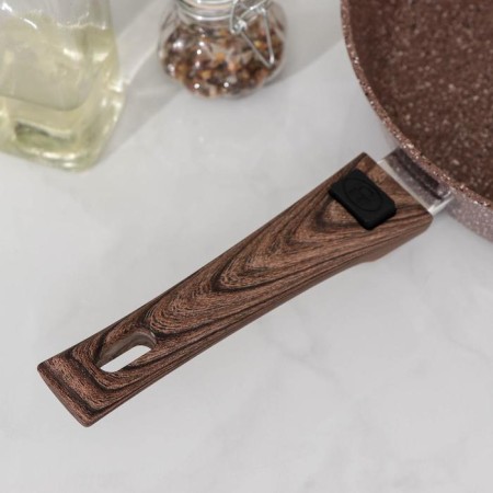 The frying pan “Brownie”, d = 28 cm, anti -stick coating, removable handle, induction-4
