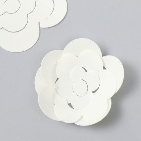 The workpiece of Foamiran "Flower Curly" 10x9.5 cm set 5 pcs. Shampan