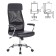 Office Office Brabix "Flight EX-540", chrome, eco-leather, mesh, black