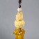 Suspension plastic, textile "Hands and lotus" 4x4x32 cm