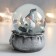 Souvenir Polystone Water Ball "Santa Morozik with gifts" silver 7x6.7x8.8 cm