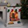 LED figure "Wonderful fireplace", 26x10x18 cm, music, aah3, USB, glow warm white