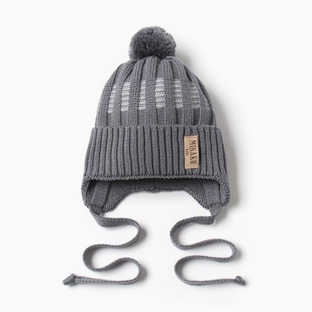 Children's hat Minaku, rr 44-46, gray color