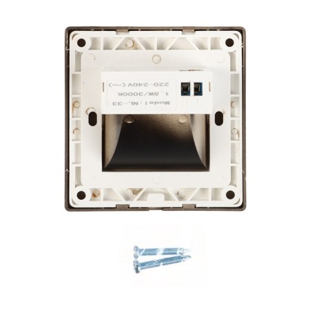 Built -in lamp, for the stairs, engine sensor, 1.5 watts, 60 lm, 3000k, 220V, black-2