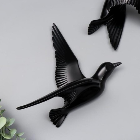 Souvenir Polystone Wall Decor "Seagull" Mix Black-2