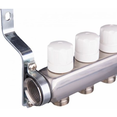 Aqualink Collector Group, 1 "X3/4", 2 outputs, with consumables, stainless steel-3