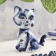 Souvenir "cat", sedentary, tail pipe, gzhel