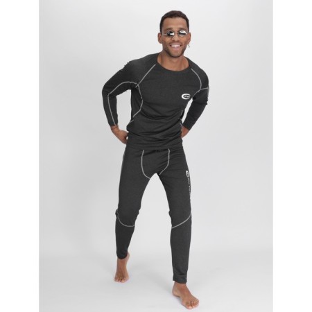 Male thermal underwear, size 52-54, dark gray color-11