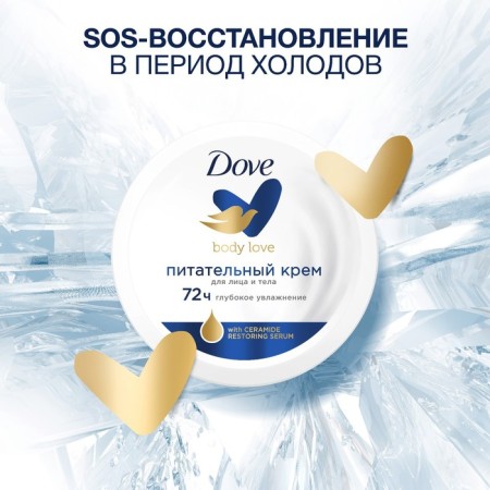 Facial and body cream Dove "Nourishing", 150 ml-1