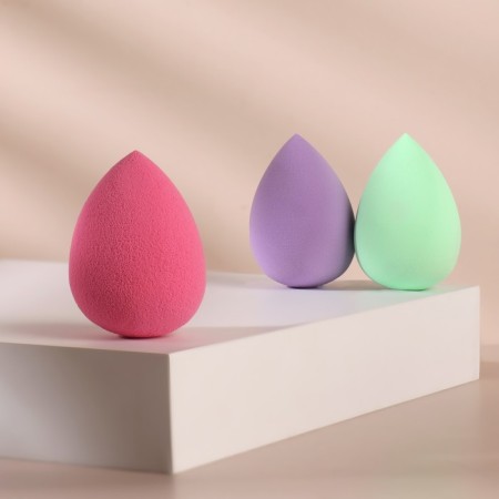 Makeup sponge "drop", 6 × 4.5 cm, color mix-2