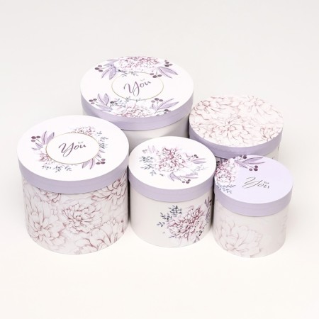Set of hats 5 in 1 "Astra" lilac, 22 x 19.5, 14 x 13 cm-3