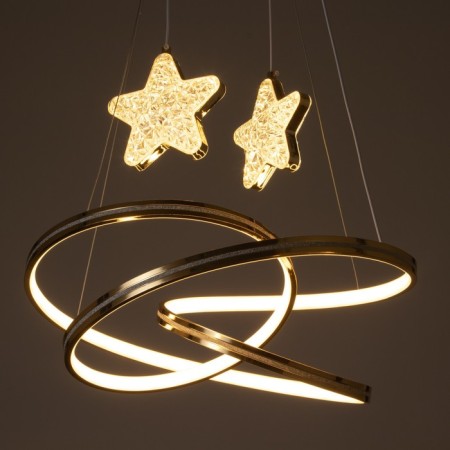 Lust "Stars" LED 100W 3000-6000k gold 45x49x15-115 cm Bayerlux-5