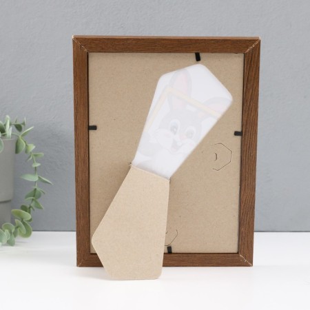 Photo frame wood 15x21 cm, mocha (plastic screen)-3