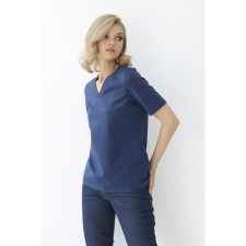 Women's T-shirt with a V-neck, size 54