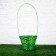 Wicker basket, bamboo, green