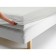 Glass sheet, size 140x200x20 cm, knitwear, white color