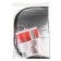 SkyWay curtain screen, 50x38cm, on suction cups, foil for side glasses, set 2 pcs