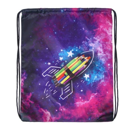 A bag for shoes 420 x 340 mm, calligrata MSO-5s, (soft polyester, density 210d), "forward to knowledge"-1
