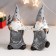 Polystone souvenir "Santa Claus in gray, flying beard, with silver Christmas tree" mix 15x8x5 cm