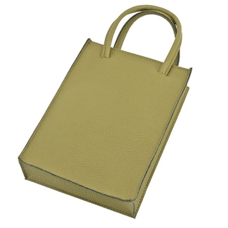Women's bag B2781-02140, green color, genuine leather, 15x5x20 cm-1