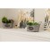 Kashpo wicker share "Lucius", 25.5 × 15.5 × 15.5 cm, basket, gray color